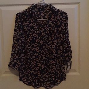 Leopard Print Blouse